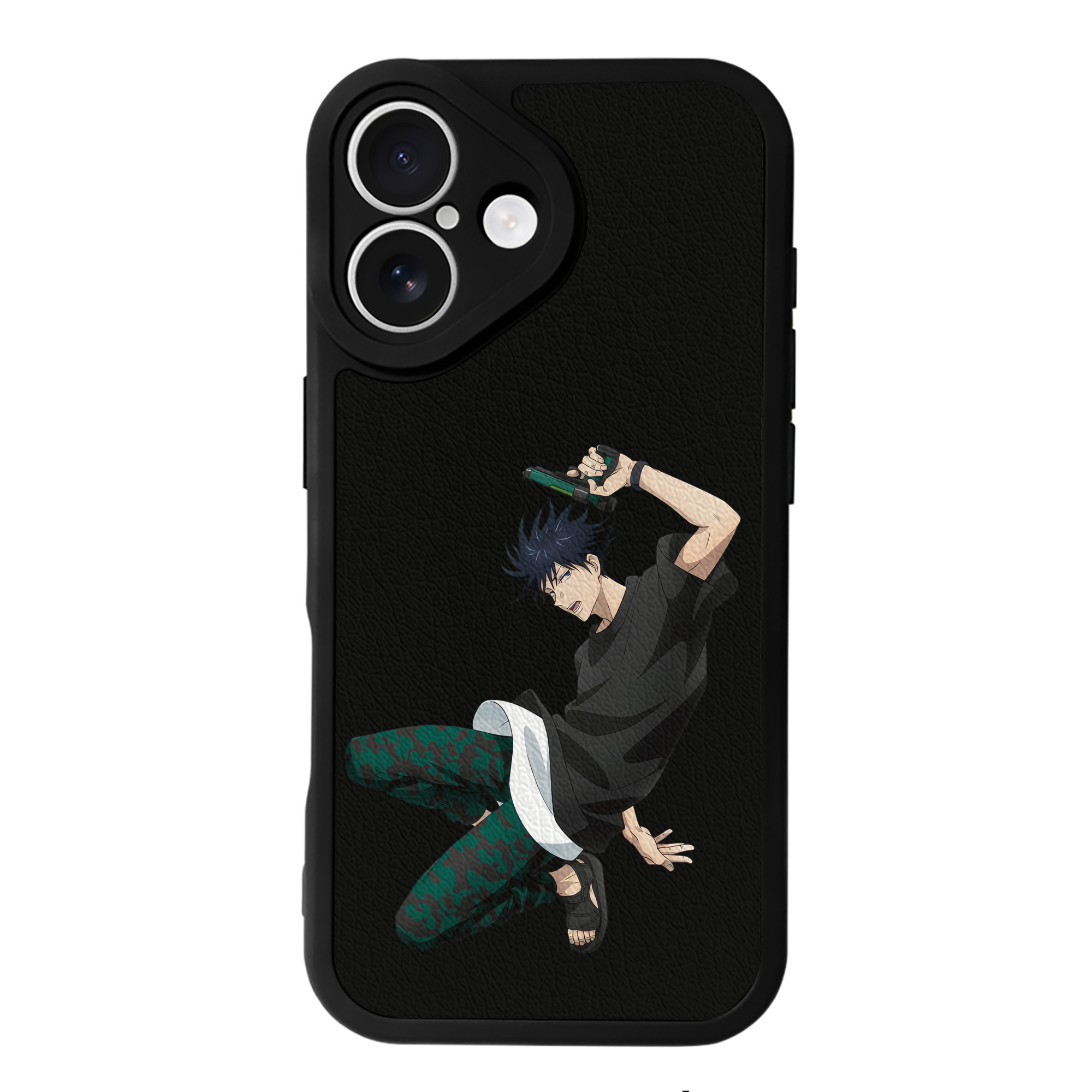 （画像用） 呪術廻戦 Jujutsu Kaisen 【iPhone 16シリーズ対応】シリコンスマホケース（レザー調） 材質：シリコン